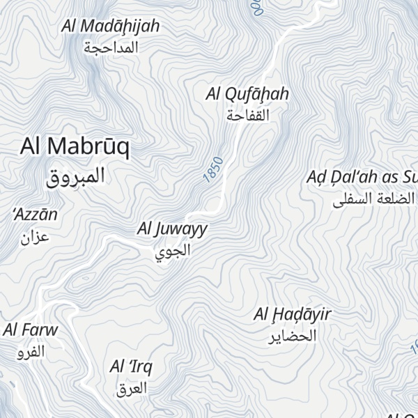 Map of Jabal `Amr