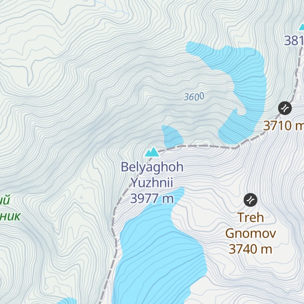 Map of Belyaghoh Yuzhnii