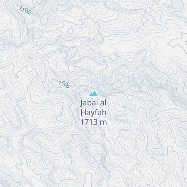 Map of Jabal al Ḩayfah