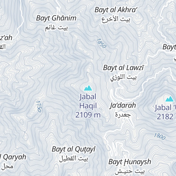 Map of Jabal Haqil