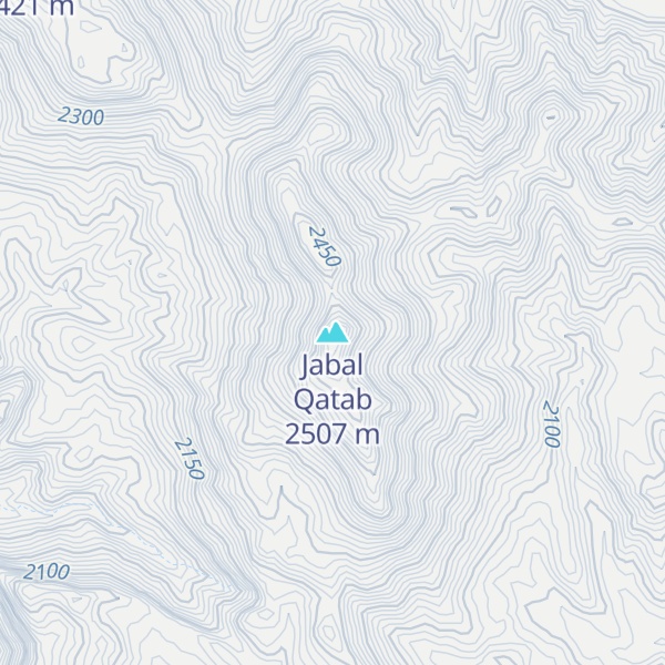 Map of Jabal Qatab