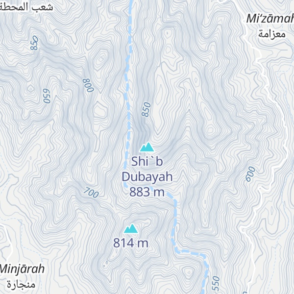 Map of Shi`b Dubayah