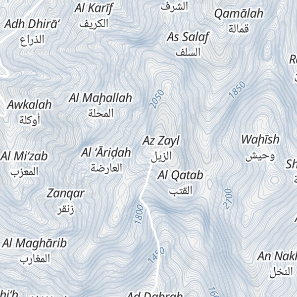 Map of Jabal `Adf an Ni`mah