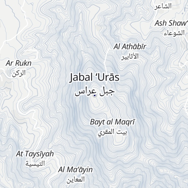 Map of Jabal Uras