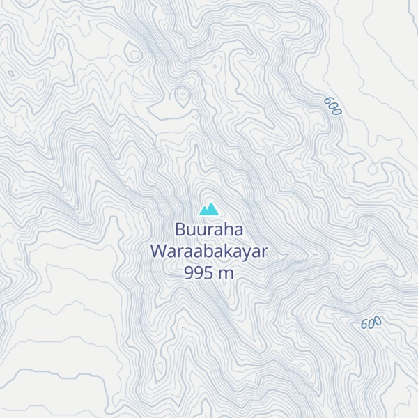 Map of Buuraha Waraabakayar