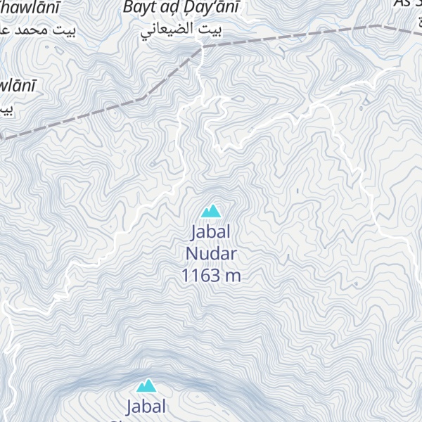 Map of Jabal Nudar