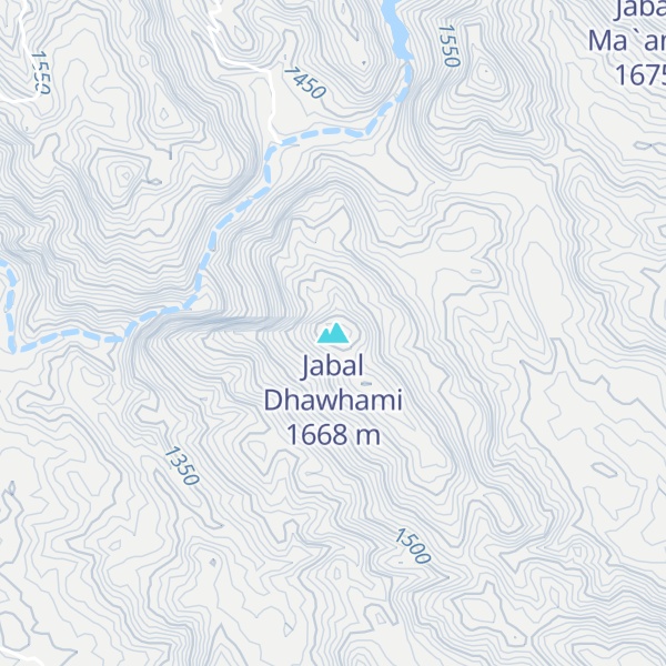Map of Jabal Dhawhami