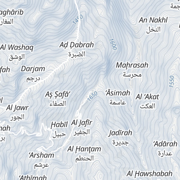 Map of Jabal Bani al Ghuzzi