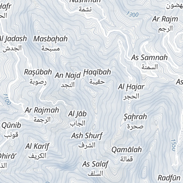Map of Jabal Bani Nafi`