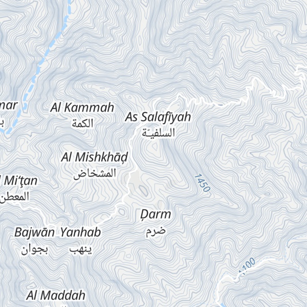 Map of Jabal Dhurhan