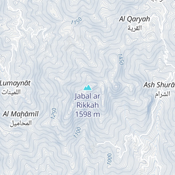 Map of Jabal ar Rikkah