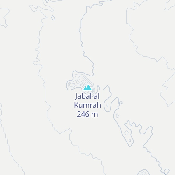 Map of Jabal al Kumrah