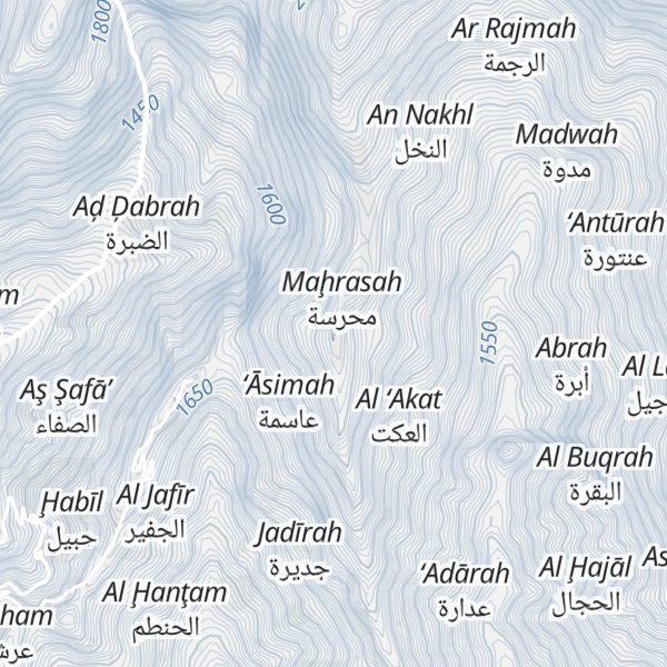 Map of Jabal `Asimah