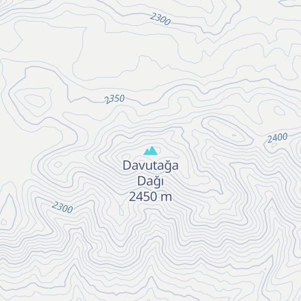 Map of Davutağa Dağı