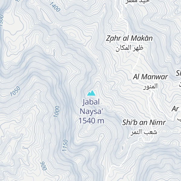 Map of Jabal Naysa