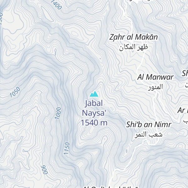 Map of Jabal Naysa'