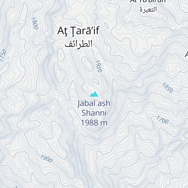Map of Jabal ash Shanni