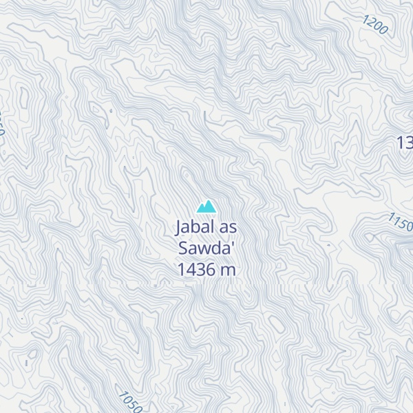 Map of Jabal as Sawda'