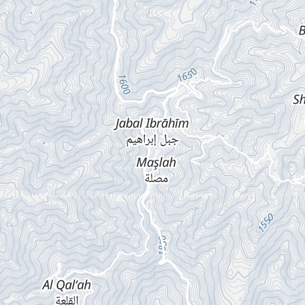 Map of Jabal Ibrahim