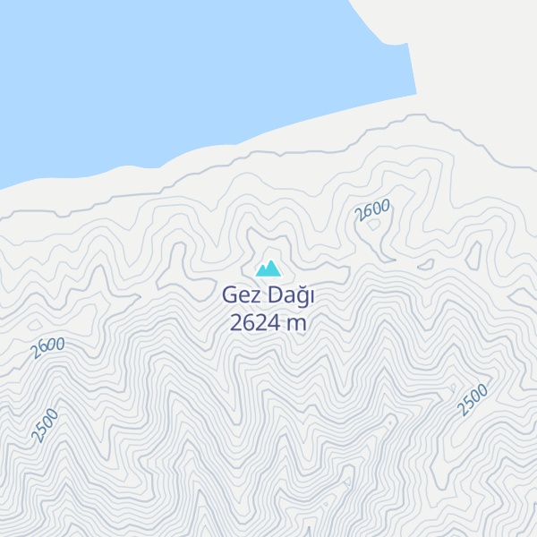 Map of Gez Dağı