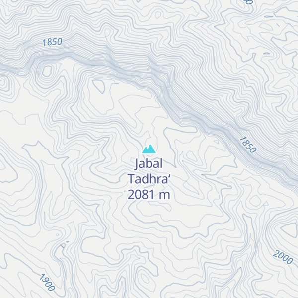 Map of Jabal Tadhra‘