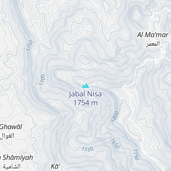 Map of Jabal Nisa