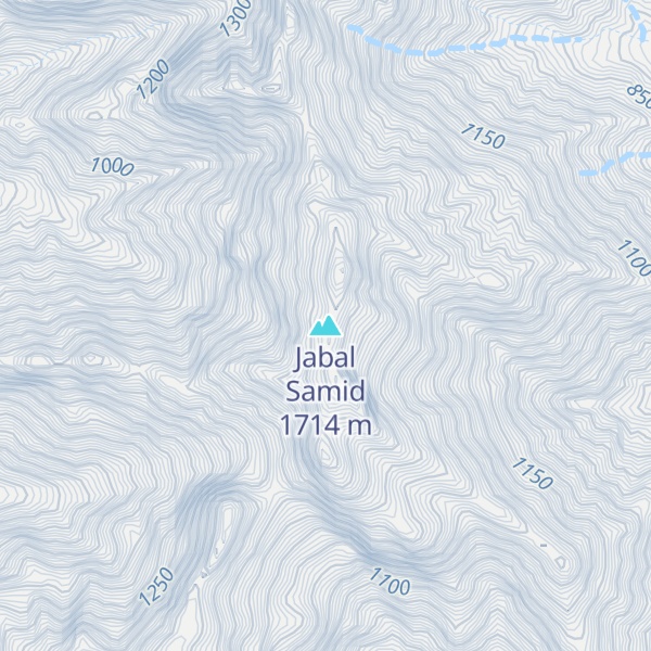 Map of Jabal Samid