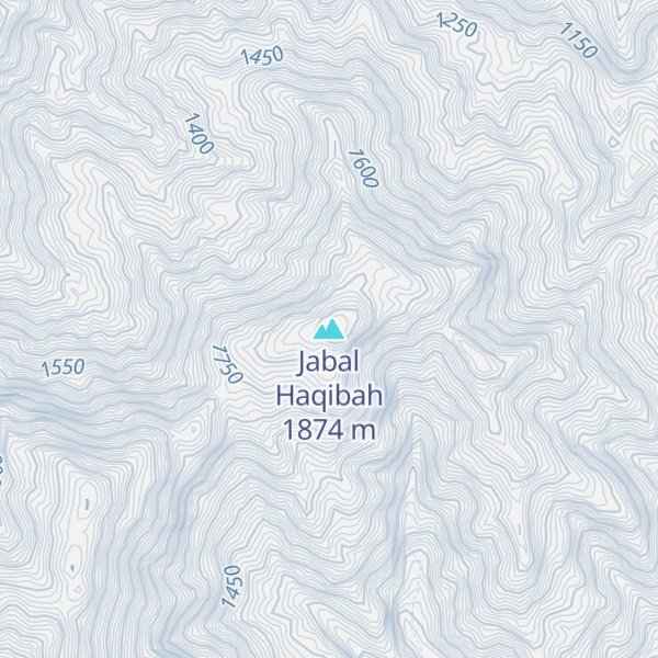 Map of Jabal Haqibah