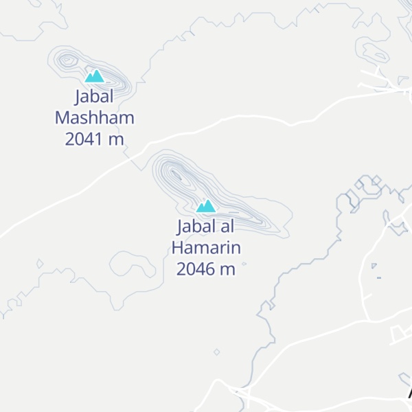 Map of Jabal al Hamarin