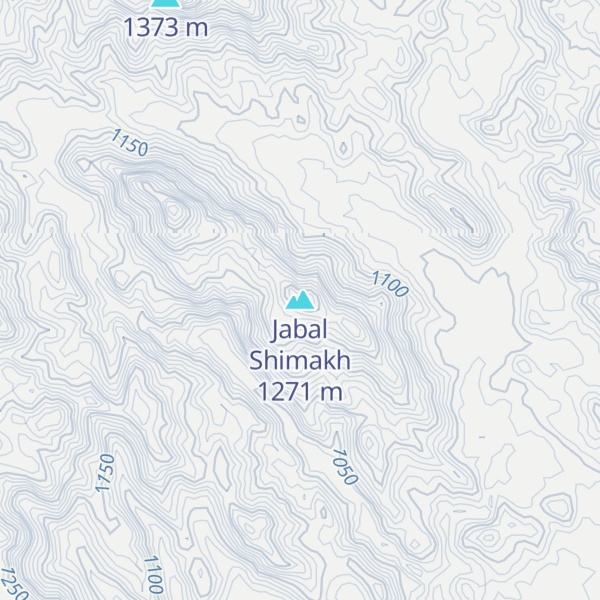 Map of Jabal Shimakh