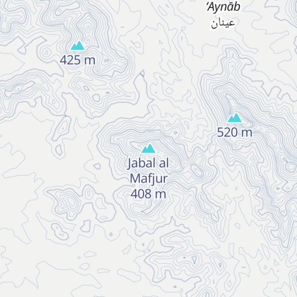 Map of Jabal al Mafjur