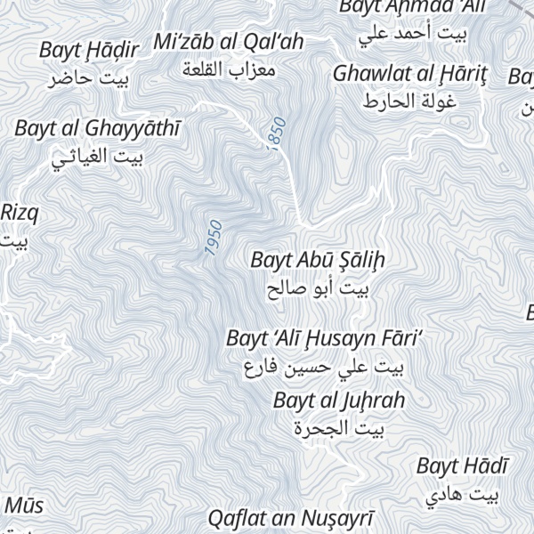 Map of Jabal an Nawash