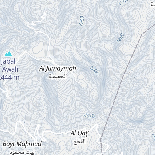 Map of Jabal Hadad