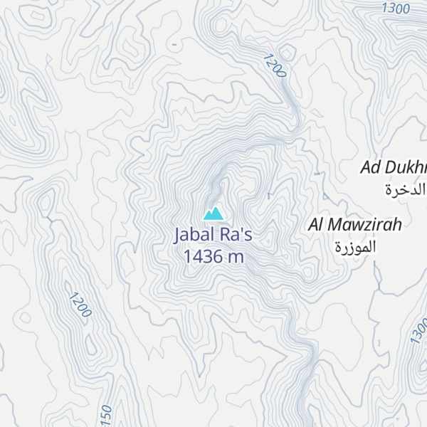 Map of Jabal Ra's