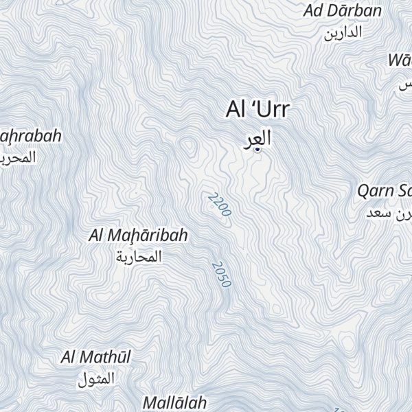 Map of Jabal Bani Isma`il