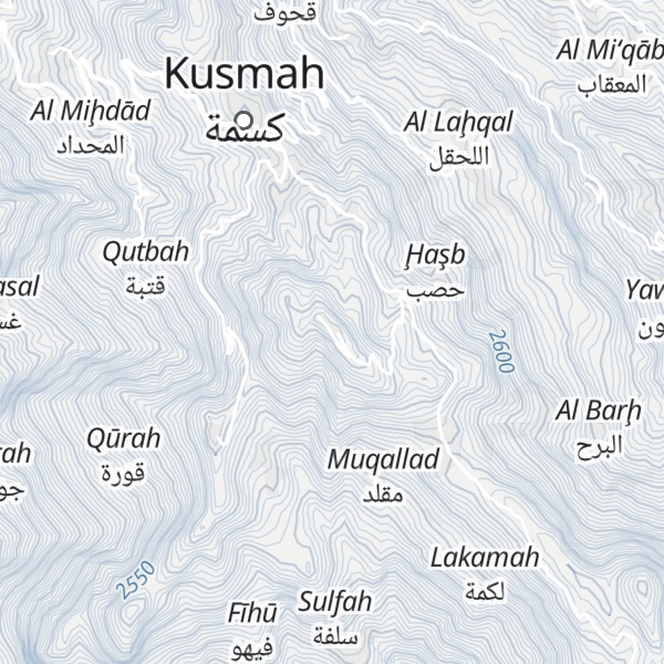 Map of Jabal Barad
