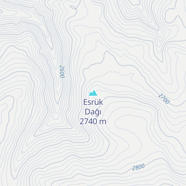 Map of Esrük Dağı