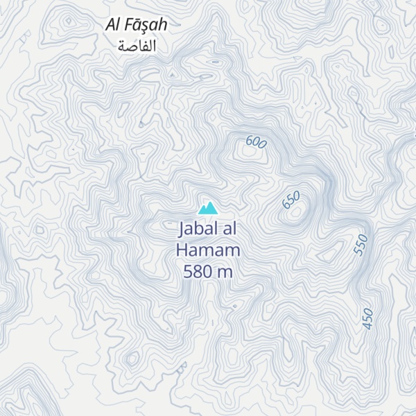 Map of Jabal al Hamam