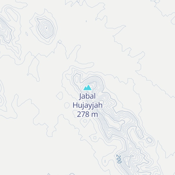 Map of Jabal Hujayjah