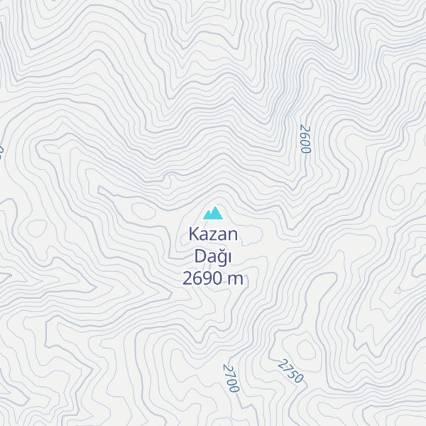 Map of Kazan Dağı