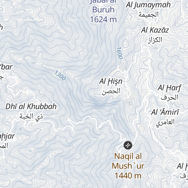 Map of Jabal Shaddad