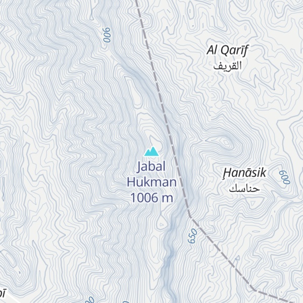 Map of Jabal Hukman