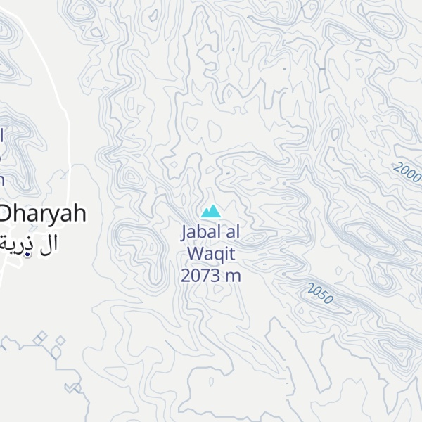 Map of Jabal al Waqit