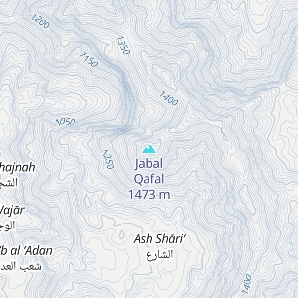 Map of Jabal Qafal