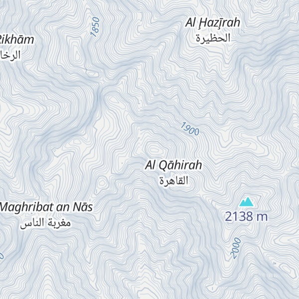 Map of Jabal Magharibah
