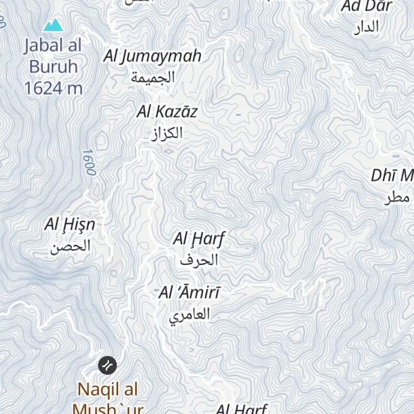Map of Jabal ash Sharimah