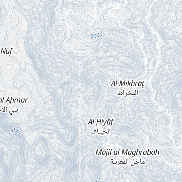 Map of Jabal al Gharbi