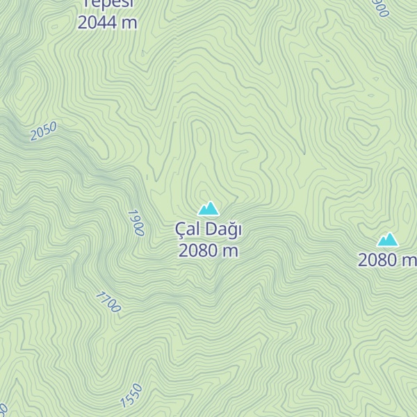 Map of Çal Dağı