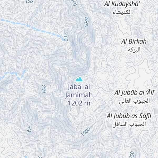 Map of Jabal al Jamimah