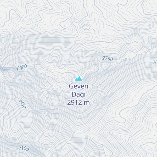 Map of Geven Dağı